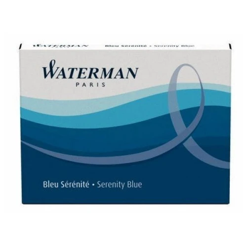 Nabój WATERMAN krótki niebieski FLORYDA/SERENITY BLUE 6szt /S0110950/