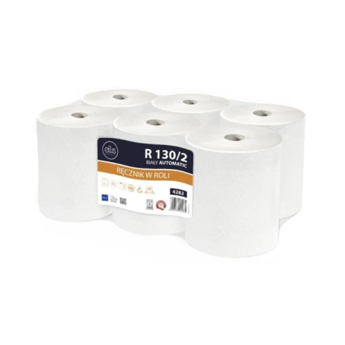Ręcznik papierowy w roli biały celuloza 2-warstwowy 2x20g 130m LAMIX R ELLIS PROFESSIONAL 130/2 AUTOMATIC 1szt.