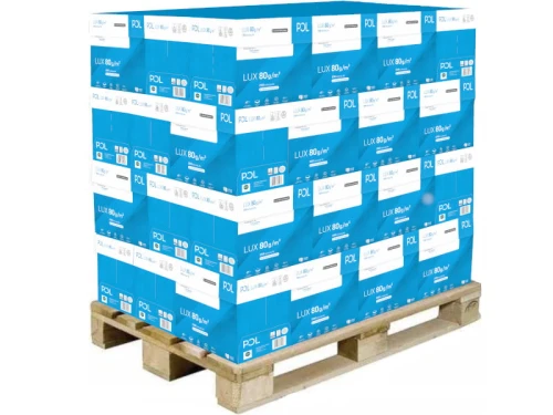Papier ksero POLlux A4 80g klasa B paleta 300 ryz