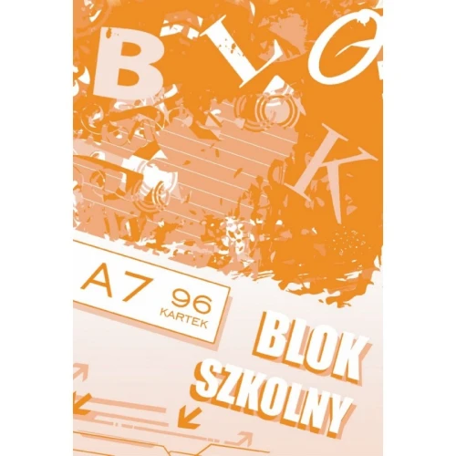 Blok biurowy/szkolny A7/96 KRATKA KRESKA 1szt.