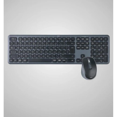 Klawiatura + mysz zestaw bezprzewodowy HAMA WKM-550 MULTI DEVICE QWERTY ASSIST AI czarna