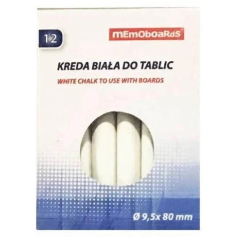Kreda biała do tablic MEMOBOARDS 12szt.