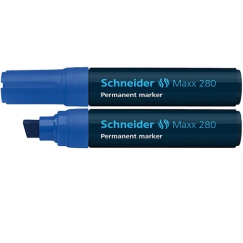 Marker permanentny ścięty 4-12mm SCHNEIDER MAXX 280 niebieski