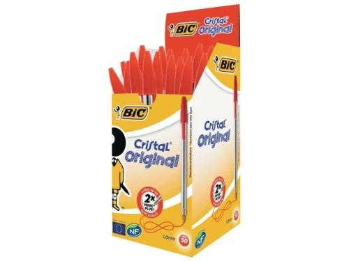 Długopis Bic Cristal Original czerwony 50 sztuk