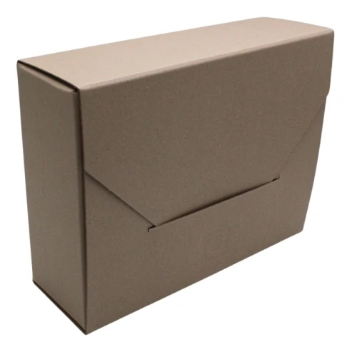 Pudło archiwizacyjne bezkwasowe 150mm 350x260x150mm 1300g KIELTECH szaro-brązowe 1szt.