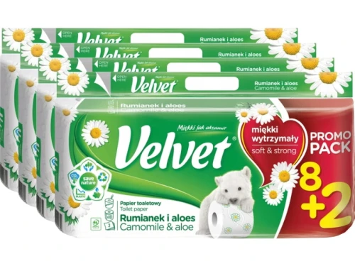 Papier toaletowy Velvet Expert biały 8 rolek