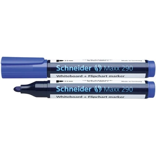 Marker do tablic i do flipchartu SCHNEIDER Maxx 290, okrągły, 2-3 mm, niebieski