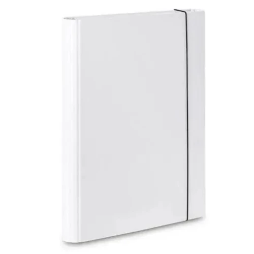 Teczka skrzydłowa A4 40mm z gumką IDEST MILO biała 1szt.
