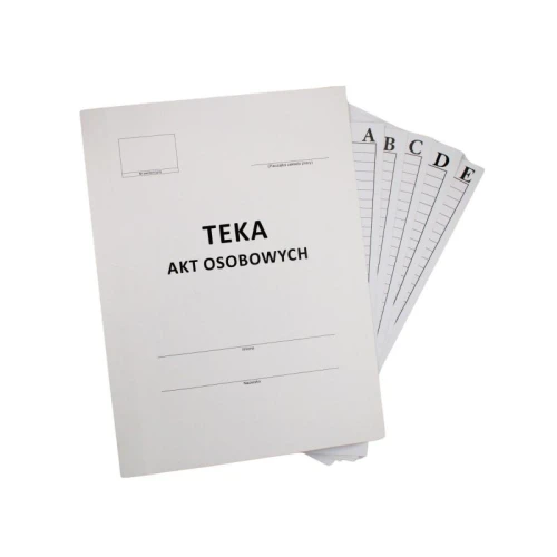Teczka na akta osobowe A4 350g z harmonijkowym grzbietem i przekładkami 1szt.