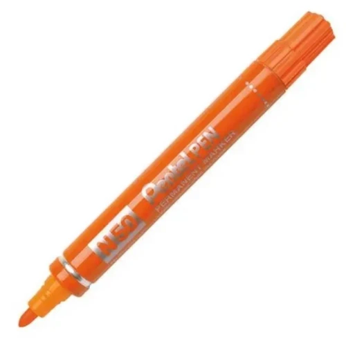 Marker permanentny okrągły 2mm PENTEL N50 pomarańczowy