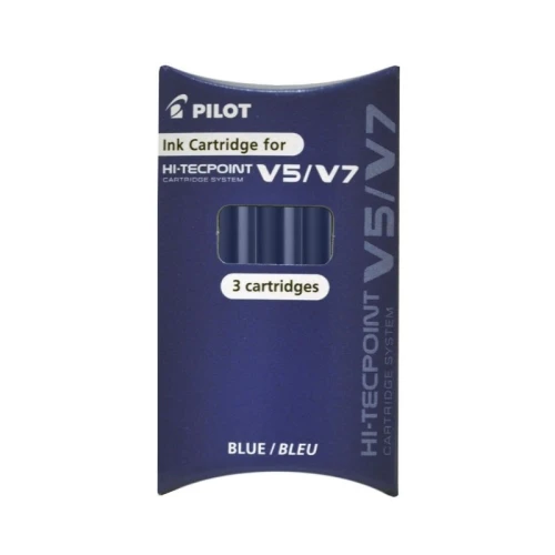 Nabój do cienkopisu PILOT HI-TECPOINT V5/V7 CARTRIDGE SYSTEM niebieski 3szt.