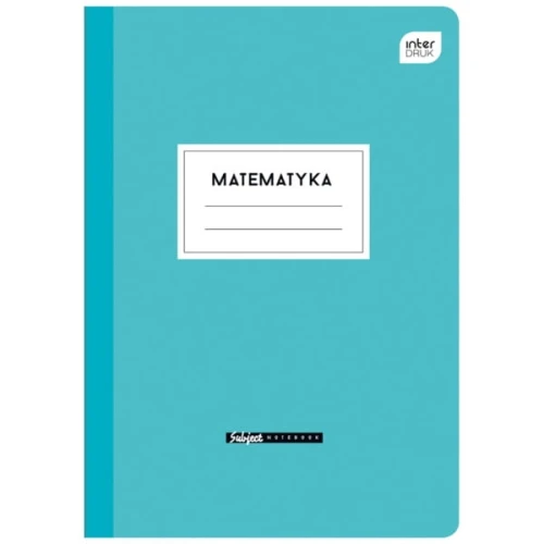Zeszyt tematyczny A5/60 kratka brak adresówki matematyka INTERDRUK