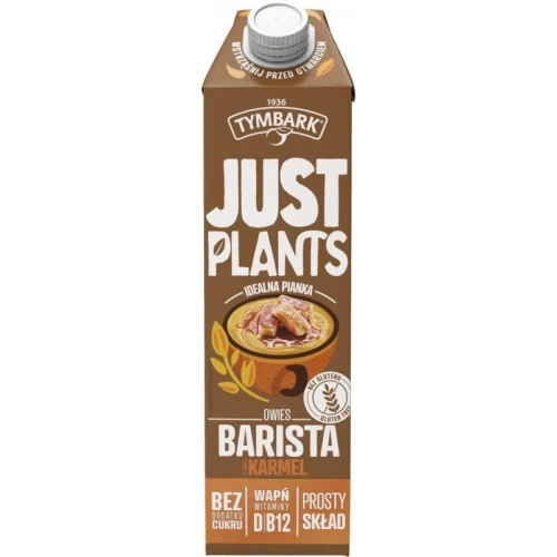 Napój roślinny TYMBARK owies-karmel 1,0L JUST PLANTS BARISTA 1szt. /SP-022653/