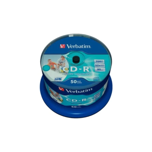CD-R PRINTABLE 700mb 52x VERBATIM AZO PRINTABLE NO ID 50szt. /43438/