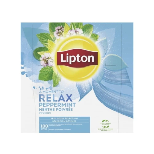 Herbata ziołowa kopertowana LIPTON RELAX MIĘTA 100szt. /SP-023059/