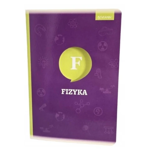 Zeszyt tematyczny A5/58 kratka 70g Z marginesem posiada adresówkę BENIAMIN fizyka 1szt.
