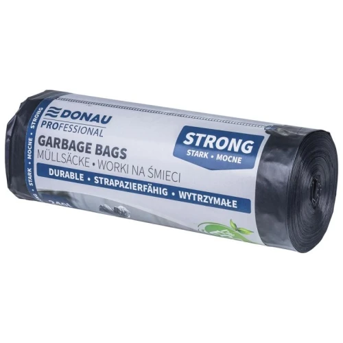 Worki na śmieci 240l ldpe 40µm DONAU PROFESSIONAL czarne 10szt.