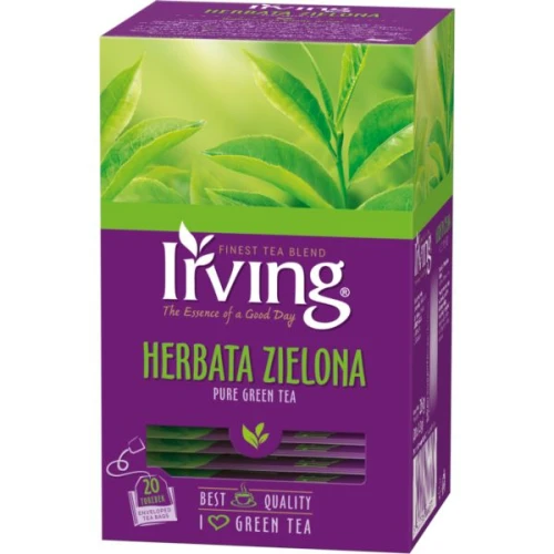 Herbata zielona kopertowana IRVING, 20 kopertek /970555/