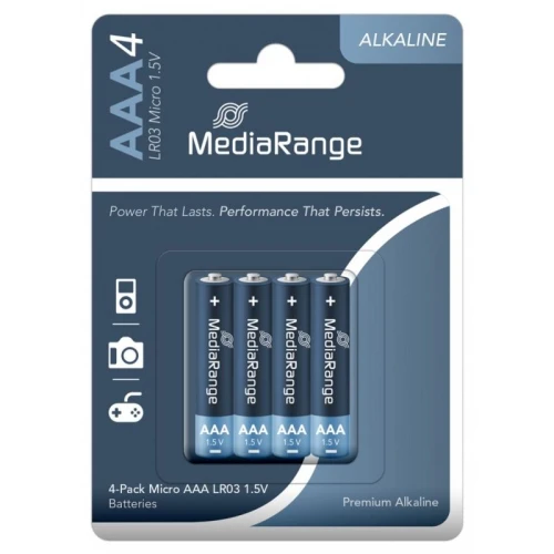 Bateria alkaliczna AAA LR03 1,5V MEDIARANGE PREMIUM ALKAINE MICRO blister 4szt.