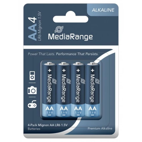 Bateria alkaliczna AA LR06 1,5V MEDIARANGE PREMIUM MIGNON AA blister 4szt.