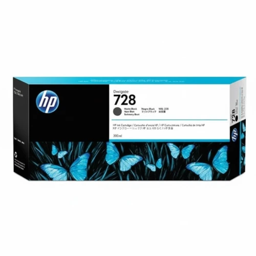 Tusz HP 728 DO DESIGNJET T730/T830 matowy czarny OEM 300ml