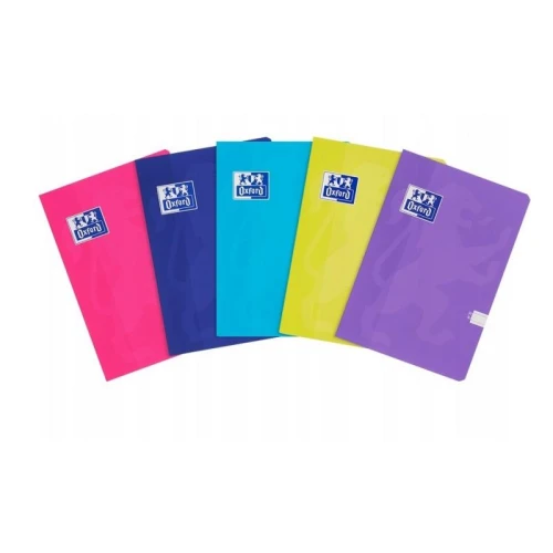 Zeszyt A4/32 linia z marginesem okładka SOFT TOUCH OXFORD TOUCH mix wzorów 1szt.