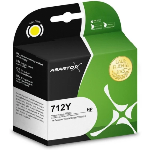 Tusz HP 3ED69A 712Y yellow ASARTO 29ml. 1szt.