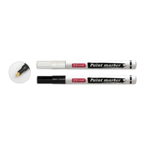 Marker olejowy okrągły 1,2mm TAURUS ZEYAR ZP1101 biały 1szt.