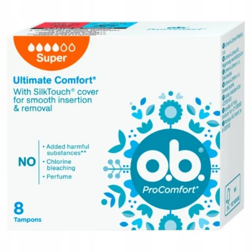 Tampony higieniczne O.B. PROCOMFORT SUPER 8szt.