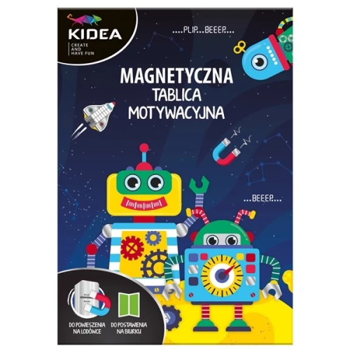 Tablica magnetyczna motywacyjna dla dzieci roboty DERFORM KIDEA 1szt.