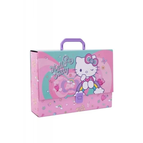 Teczka z rączką A4 9cm PATIO DISNEY HELLO KITTY PINK1 wzór1 1szt