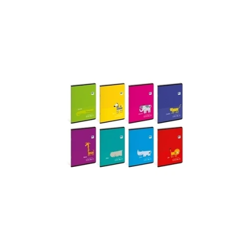 Zeszyt A5/16 trzylinia kolorowa 90g posiada adresówkę INTERDRUK BEBE KIDS mix wzorów 1szt.