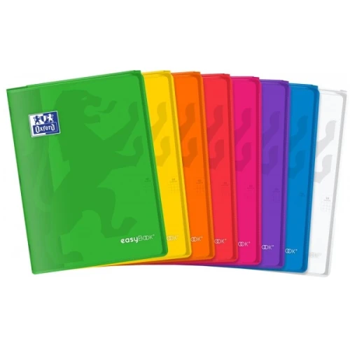 Zeszyt A4/60 kratka z marginesem OXFORD PP EASYBOOK mix