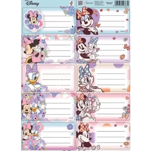 Naklejki na zeszyt BENIAMIN MINNIE MOUSE 10szt.