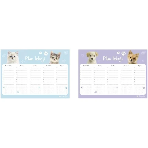 Plan lekcji A4 INTERDRUK PUPPY SIGN 1szt.