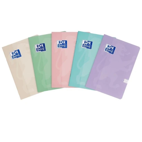 Zeszyt A5/32 kratka 90g z marginesem brak adresówki okładka SOFT TOUCH OXFORD TOUCH PASTEL mix wzorów i kolorów 1szt.