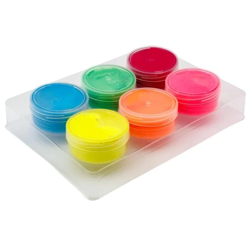 Farby do malowania palcami neonowe Pelikan Kleks 40 ml x 6 sztuk