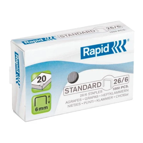 Zszywki RAPID standard 26/6 /24861300/