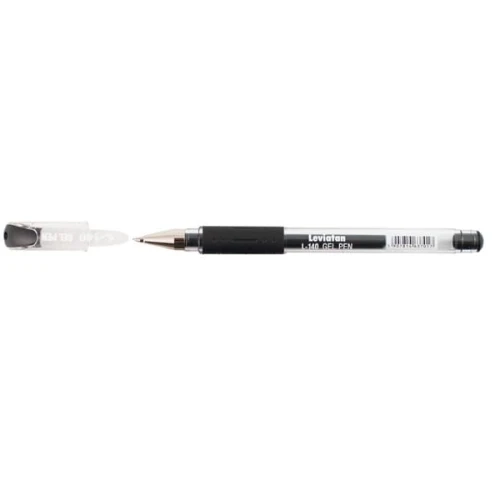 Długopis żelowy D.RECT L-140 czarny  /009635/