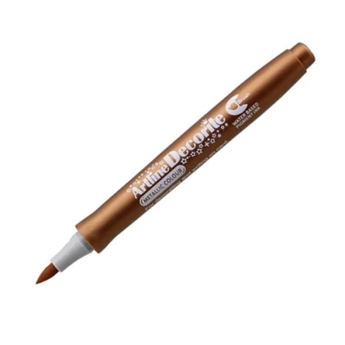 Marker permanentny BRUSH ARTLINE DECORITE metaliczny brązowy 1szt.