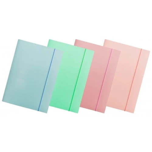 Teczka z gumką A4 lakierowana 300g OFFICE PRODUCTS pastel mix kolorów /21191271-99/