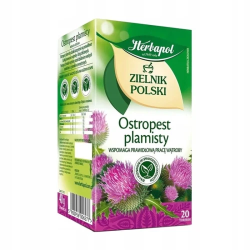 Herbata ziołowa HERBAPOL ZIELNIK POLSKI ostropest plamisty 20szt.