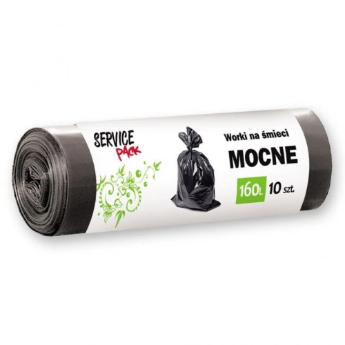 Worki na śmieci 160L LDPE STELLA mocne czarne 10szt. /ST-HR-033751/