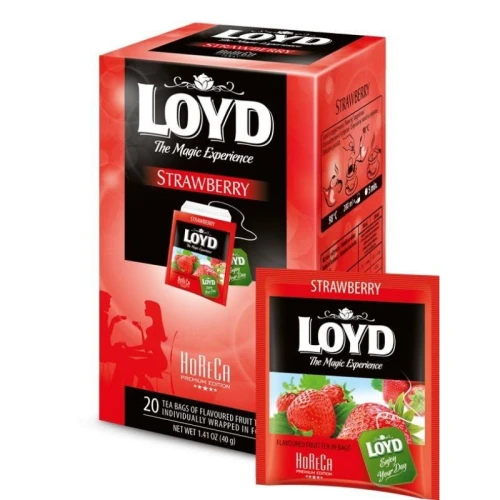 Herbata owocowa kopertowana LOYD STRAWBERRY 20szt.