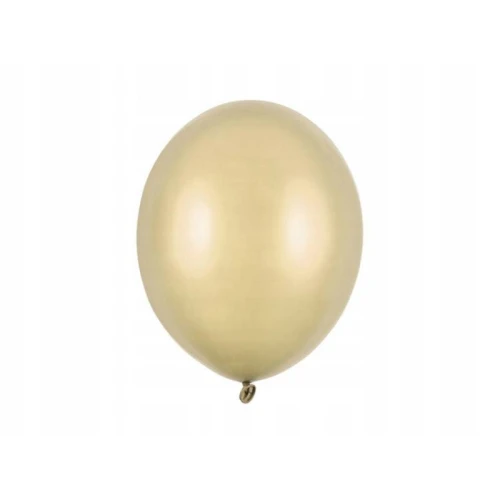 Balony 30cm PARTYDECO STRONG METALLIC metaliczne zimne złoto/metallic COLD GOLD 1szt.