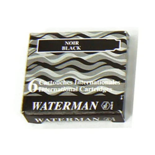 Nabój WATERMAN krótki czarny 6 sztuki