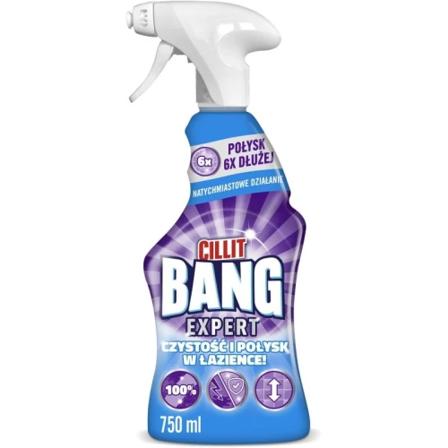 Płyn do czyszczenia łazienek CILLIT BANG pompka czystośc i połysk 750ml
