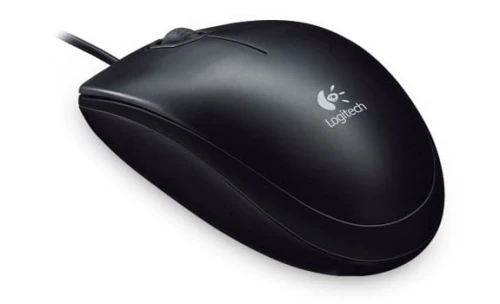 Mysz optyczna przewodowa LOGITECH B100 BLACK czarna /910-003357/