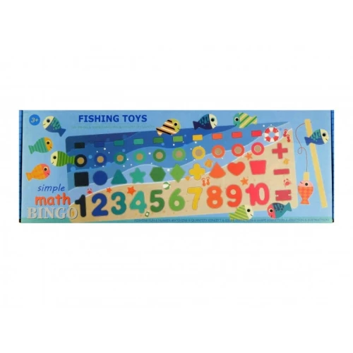 Gra matematyczna drewniana BENIAMIN FISHING TOYS 90elementów /610392/