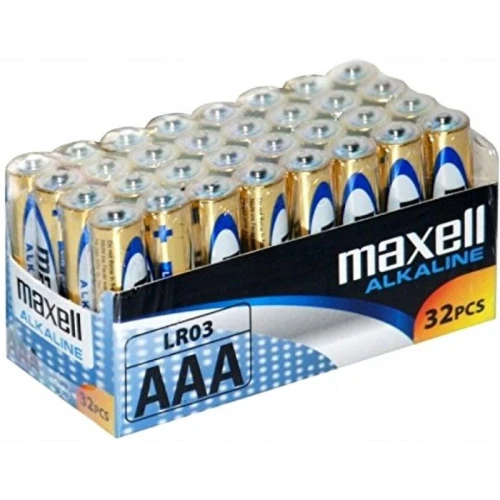 Bateria alkaliczna AAA LR03 MAXELL BATTERY ALKALINE SHRINK 32szt. /MXBLR03P32/